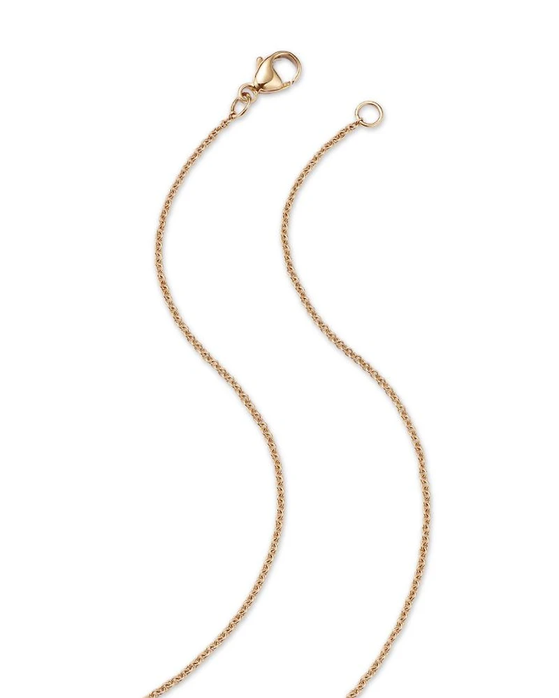 Diamond Scatter Lariat Necklace in 14K Yellow Gold, 1.0 tcw