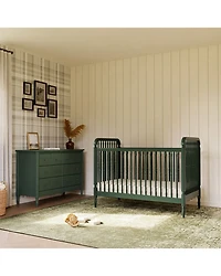 Liberty 3 1 Convertible Spindle Crib with Toddler Bed Conversion Kit
