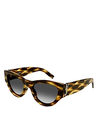 Saint Laurent Monogram Cat Eye Sunglasses, 53mm
