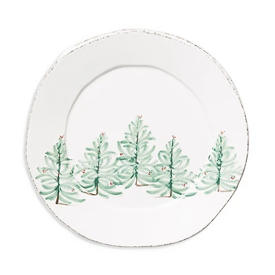 Vietri Lastra Holiday Round Platter