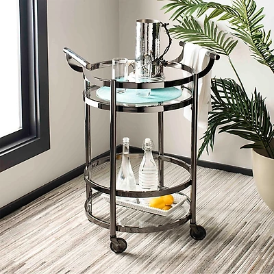 Safavieh Sienna 2 Tier Round Bar Cart