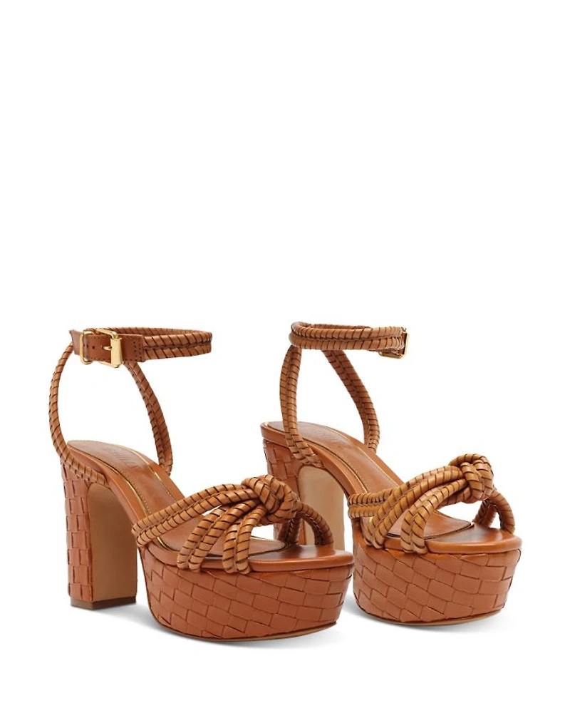 Women's Kathleen Knotted Ankle Strap Platform Sandals