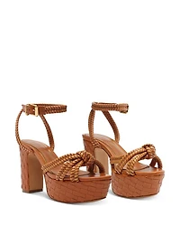 Women's Kathleen Knotted Ankle Strap Platform Sandals