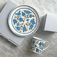 H. Bachelor Button Mug