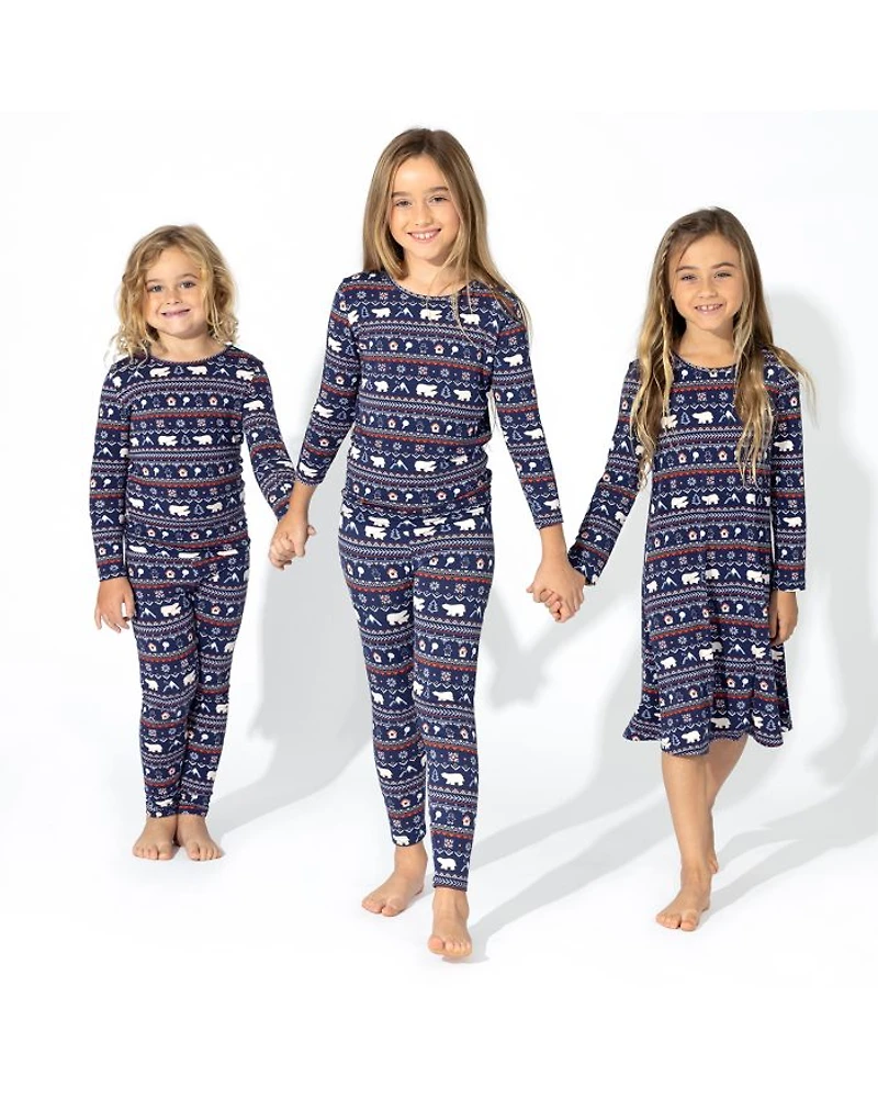 Unisex Polar Isle Print Pajama Set - Baby, Little Kid