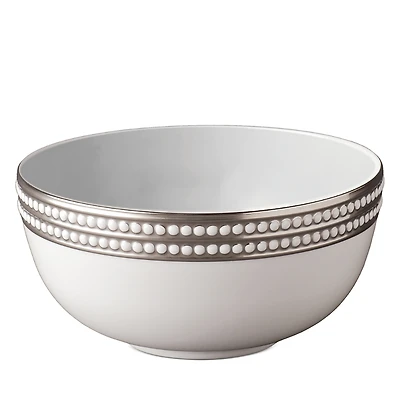 L'Objet Perlee Platinum 9 Round Serving Bowl