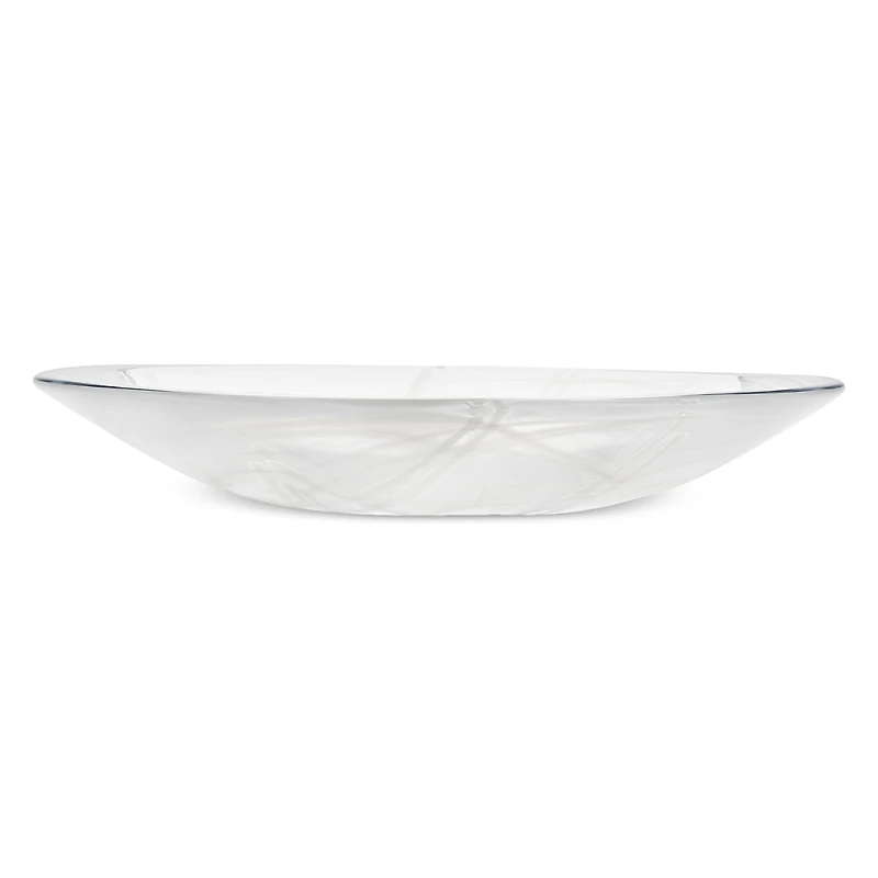 Kosta Boda Contrast Dish - White/White