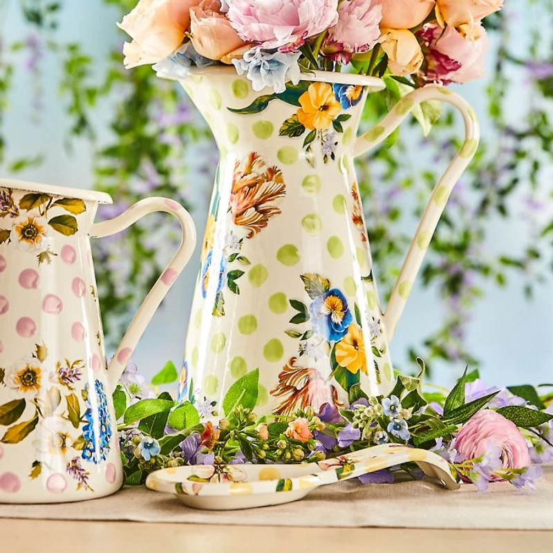 Wildflowers Enameled Medium Pitcher
