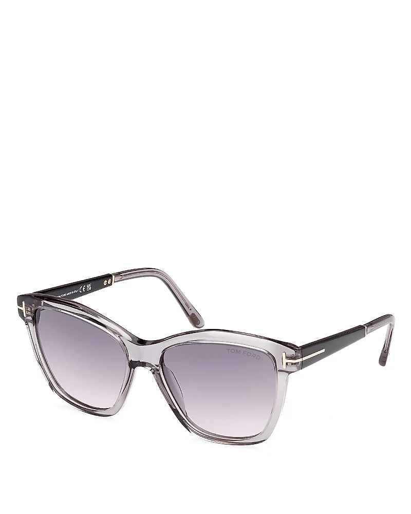 Tom Ford Square Plastic Sunglasses, 54mm