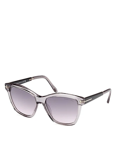 Tom Ford Square Plastic Sunglasses, 54mm