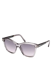Tom Ford Square Plastic Sunglasses, 54mm