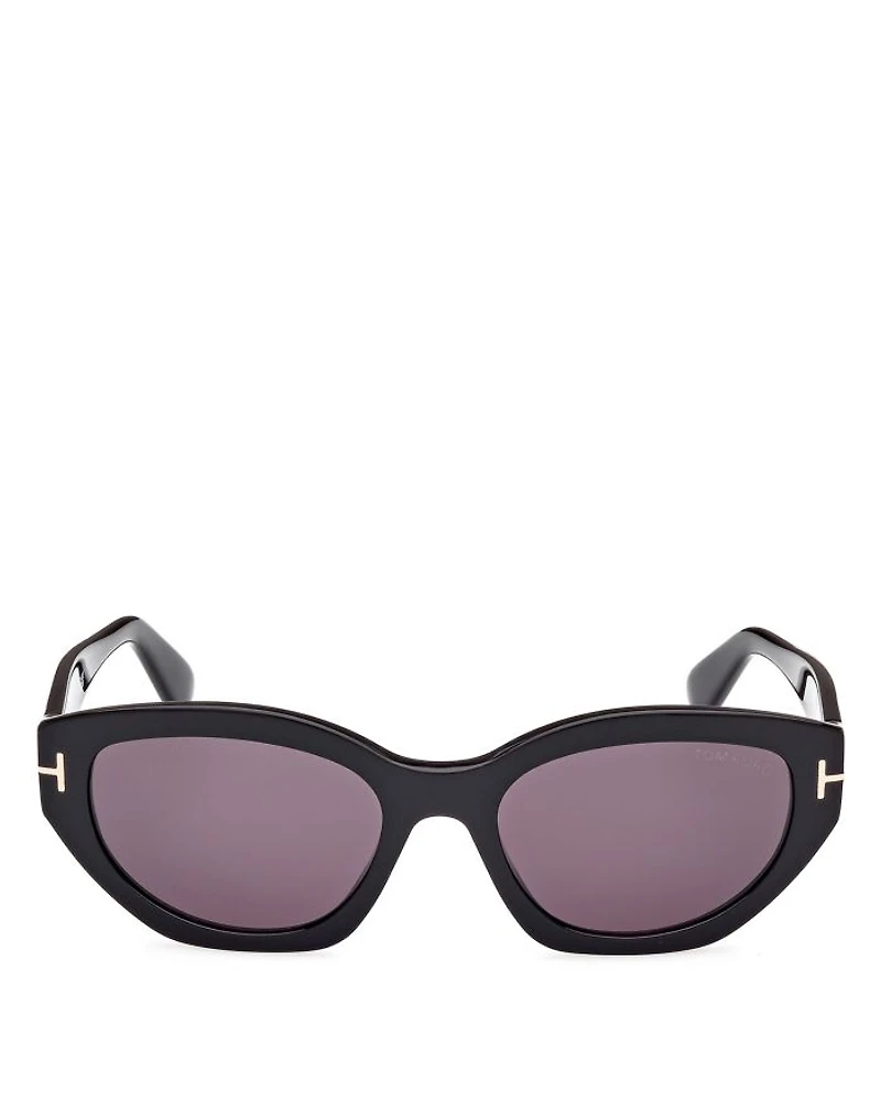 Geometric Square Acetate Sunglasses, 55mm