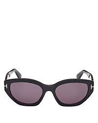 Geometric Square Acetate Sunglasses, 55mm