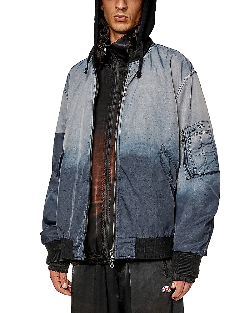 Diesel J-Common Hooded Bomber Jacket