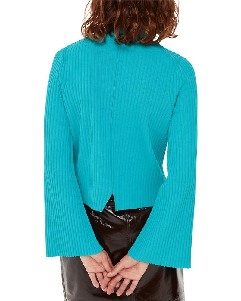 Fluted Sleeve Sweater