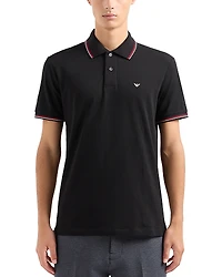 Emporio Armani Tipped Stretch Short Sleeve Polo Shirt