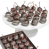 Chocolate Covered Company Premium Belgian Chocolate Covered Classic Cherries, 24 Piece