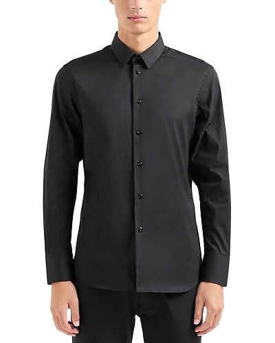 Emporio Armani Essential Slim Fit Long Sleeve Stretch Shirt