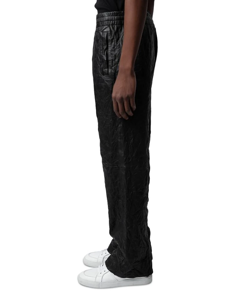 Pacha Crinkle Leather Pants