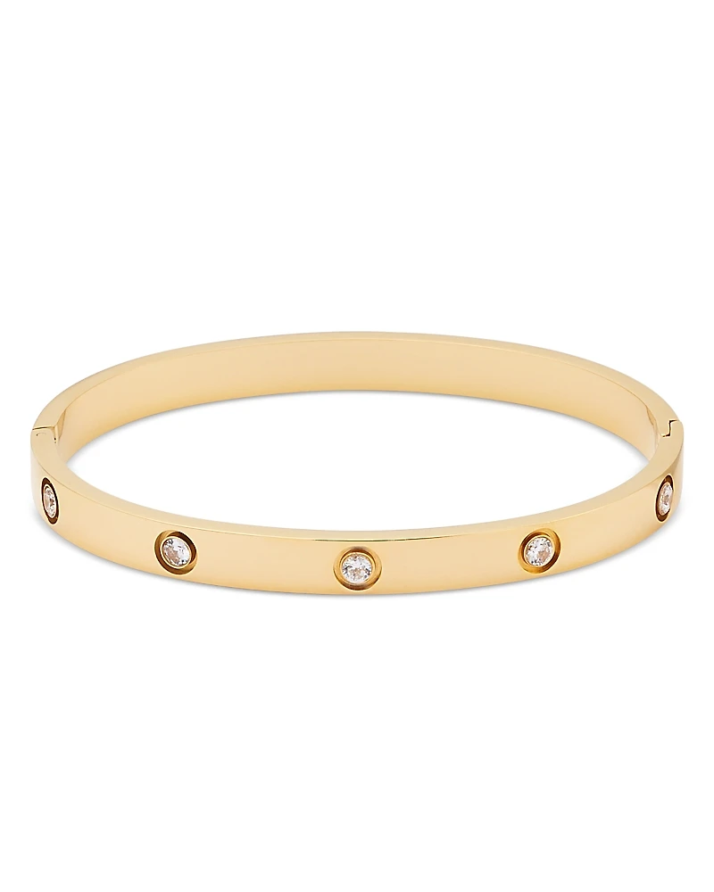 Aqua Crystal Bangle Bracelet