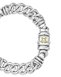 Men's 18K Yellow Gold & Sterling Silver Anthem Twist Curb Chain Link Bracelet - Exclusive