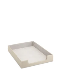 Royce New York Leather Desktop Letter Tray Organizer