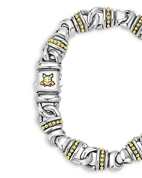 Men's 18K Yellow Gold & Sterling Silver Anthem Beaded Link Bracelet - Exclusive