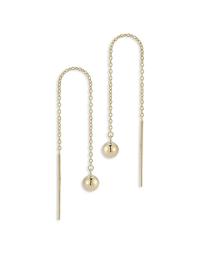 Moon & Meadow 14K Yellow Gold Ball Threader Earrings