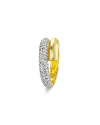 Dextera Crystal Bypass Ring