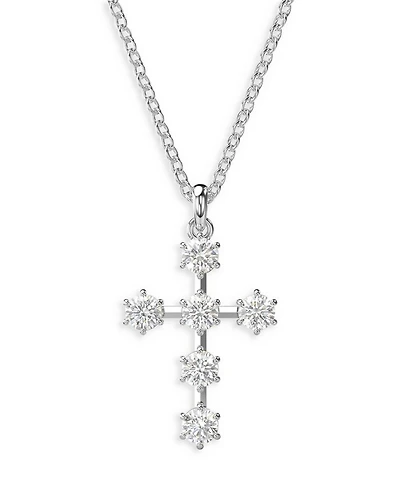 Insigne Crystal Cross Pendant Necklace