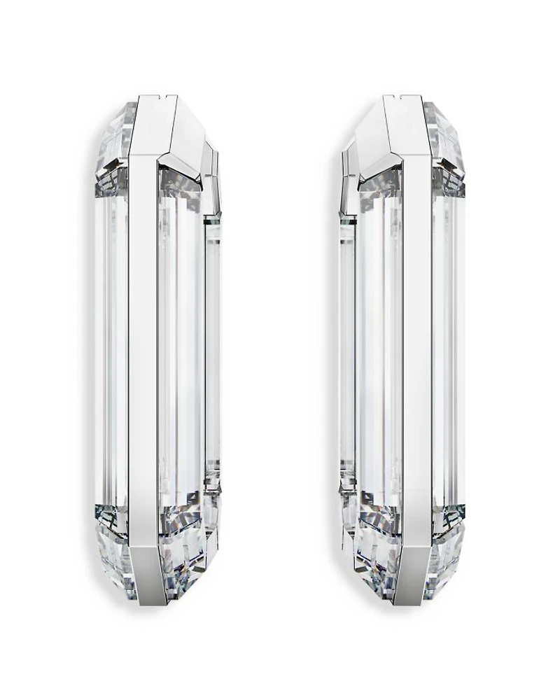 Lucent Crystal Hoop Earrings