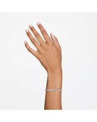 Matrix Tennis Bracelet Rhodium Plated