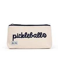 Ame & Lulu Pickleball Stitched Brush it Off Cosmetic Case