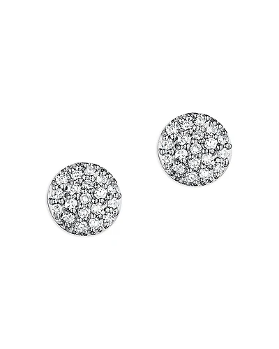 Phillips House Rhodium & 14K Yellow Gold Diamond Micro Infinity Stud Earrings
