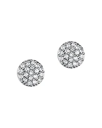 Phillips House Rhodium & 14K Yellow Gold Diamond Micro Infinity Stud Earrings