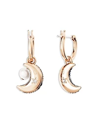 Sublima Pavé Crescent Drop Earrings