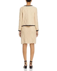 Textural Knit A Line Pull On Skirt