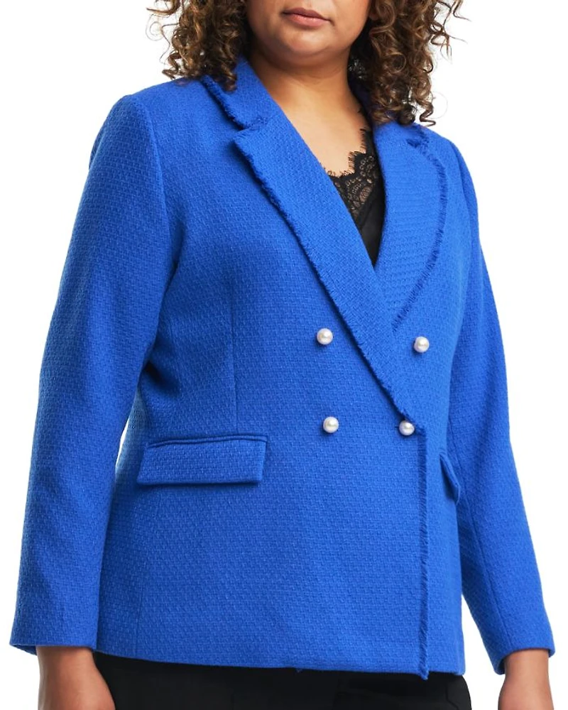 Courtney Boucle Double Breasted Blazer
