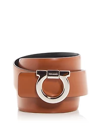 Ferragamo Men's Gancini Buckle Reversible Leather Belt
