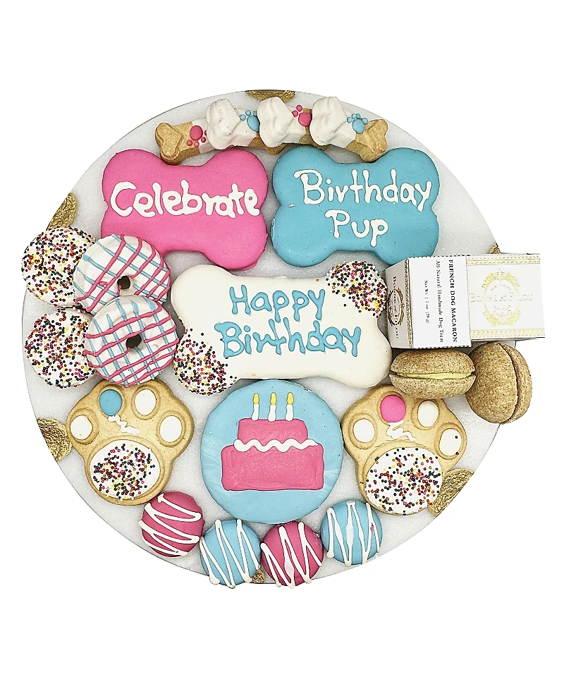 Bonne et Filou Happy Birthday Themed Dog Treats Gift Box