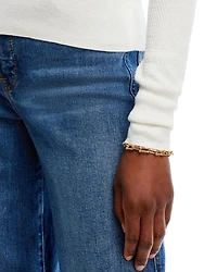 Sterling Jewel Button Collared Sweater