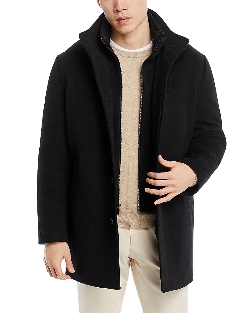 Cardinal of Canada Mont Royal Wool & Cashmere Regular Fit Car Coat