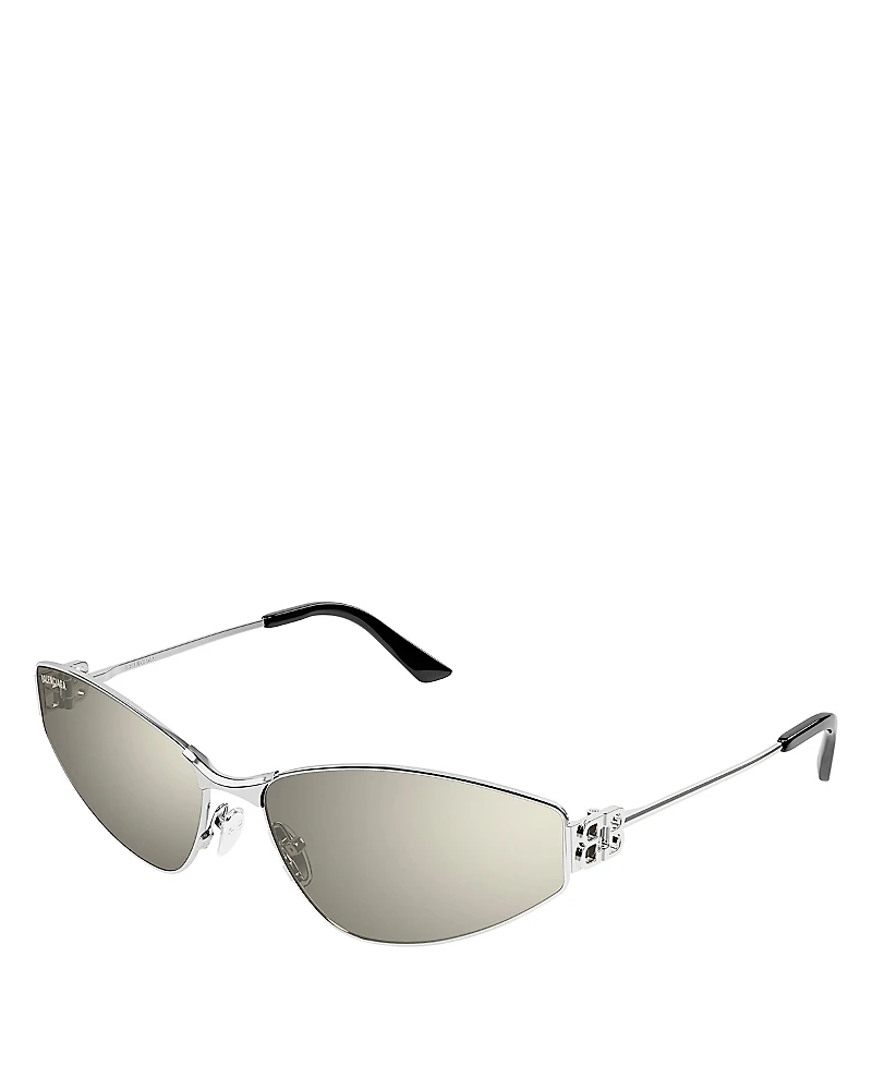 Balenciaga Mercury Cat Eye Metal Sunglasses, 65mm