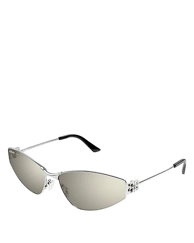 Balenciaga Mercury Cat Eye Metal Sunglasses, 65mm