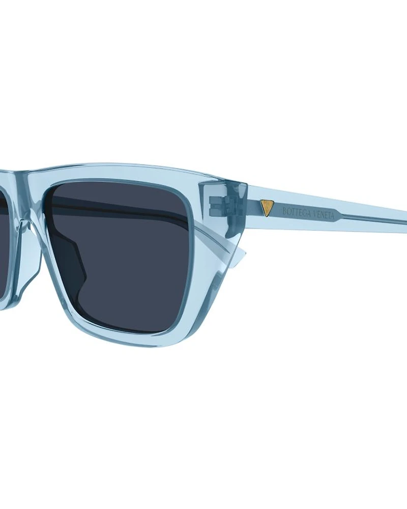 Bold Triangle Stud Squared Sunglasses, 54mm