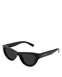 Saint Laurent Script Cat Eye Sunglasses, 53mm