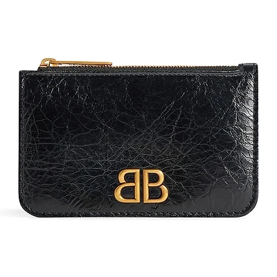 Balenciaga Monaco Long Coin and Card Holder Metallized