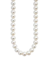18K Yellow Gold & Sterling Silver Luna Cultured Freshwater Pearl Collar Necklace, 18"