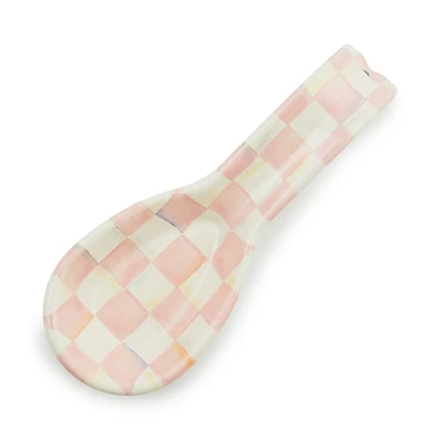 Mackenzie-Childs Rosy Check Enamel Spoon Rest