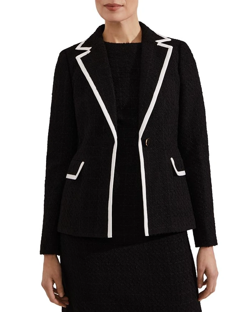 Cici Tipped Tweed Jacket